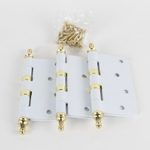 백색 홈따기 경첩 1곽 3EA 화이트/방문/욕실문/SD513, 1세트, 화이트