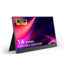 초박형 휴대용 모니터 노트북 PS4 스위치 Xbox 15.6 인치 USB 타입-C HDMI 호환 컴퓨터 16:9 100% sRGB IPS, 01 14 inch_01 영국 플러그
