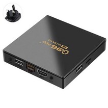 인터넷 셋톱박스 Q96 프로 + 4K H.265 미디어 플레이어 안드로이드 11 2.4G 와이파이 셋톱 박스 올w인ner H313 TV 쿼드 코어, UK Plug2G16GB