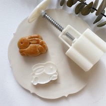 고풍스러운 토끼 화과자틀 화과자도구 베이킹 홈베이킹 월병틀 떡틀 화과자 만들기 누름판, D