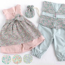 [러브원단]면20수 글래디스 플라워 6color, 블루