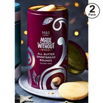 M&S 막스앤스펜서 메이드 위드아웃 올 버터 쇼트브레드 라운드 틴케이스 글루텐프리 200g 2팩