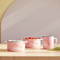 모던하우스분당점스완레이크 이중스텐식기 3P세트-이팬시 KI0322015, 공기대접컵 3P