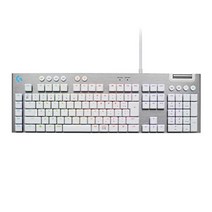 Logicool G Logitech G 게임용 키보드 G813 흰색 유선 얇은 GL 스위치 촉각 기계식 키보드, G813-TCWH, 하얀, 택타일