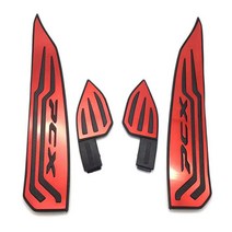 혼다 PCX 125 2018 전용 무볼트 알루미늄 발판 튜닝 파츠, 레드 (구형), 1개