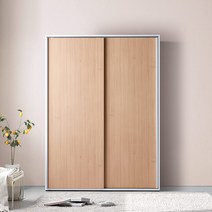 [코코미] 1400 직접제작 카라 자동댐핑 키큰 화이트 슬라이딩옷장, 네이비