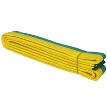 태권도 발차기미트 태권도복 신제품 코튼 폴리스터 소재 벨트 프로페셔널 2.5M 흰색 노란색 빨간색 녹색 검은색, 08 green yellow