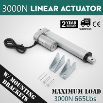 리니어액추에이터 소형 665 Ibs 3000N 4-18 인치 전기 모터 선형 액추에이터 DC 12V 미리메터/초 Lectric, 09 450mm 18 inch_02 3000N 5mms