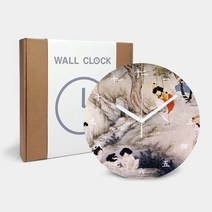 [H글로벌] 김홍도 신윤복 그림 민속화 캔버스 벽시계dsasdfjlkfl7##4994EA*133Xj, CV02.김홍도_서당