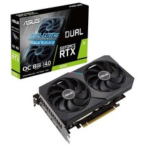 아수스 듀얼 엔비디아 지포스 RTX 3050 OC 에디션 게이밍 그래픽 카드 - PCIe 4.0 8GB GDDR6 메모리 HDMI 2.1, Graphic Card