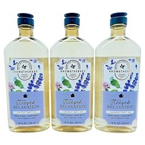 배쓰앤바디웍스 Bath & Body Works 아로마테라피 라벤더 민트 티 바디 워시 폼 배스 병 당 295.7ml10온스 선물 세트 3팩