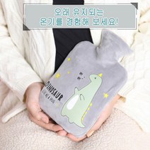 [홍스몰]따뜻하고 부드러운 극세사 보온 물주머니 보냉 물주머니 찜질팩 겸용(사은품 미니핫팩1P증정), 그린+미니핫팩1P, 2000ml