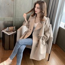 쩐쿠 봄 여성 데일리 밴딩 트렌치 자켓 8708