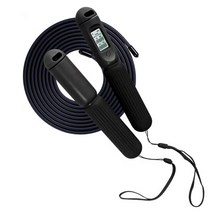 MG 스마트 다이어트 2in1 디지털 유무선 줄넘기 MG-J9 길이조절가능 Jump Rope 노라인, 블랙