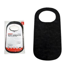 웨어리스 일회용 앞치마 대형 1박스, 1000매, 검정