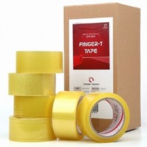 핑거티 박스테이프 48mm x 45m x 0.063mm, 투명, 30개입