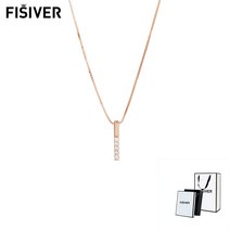 FISIVER 목걸이 단순한 스타일 쇄골 목걸이 PT-XL032