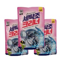 한국 수입 펄세이터 드럼 세탁기 탱크 청소 세제 살균 및 석회질 제거 산 괴물 및 유령의 3 봉지, 3팩, 패키지 2