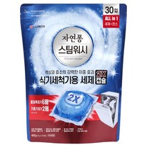 자연퐁 스팀워시 식기세척기세제 2X캡슐형 15g 30개입 1개