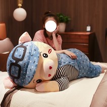 kirahosi 밸런타인데이 선물 준비 안고자는인형 바디필로우 26호+ 덧신 증정 DJle8izd, 수박 레드 실눈, 1M (30CM 돌고래 피규어+향낭 증정)