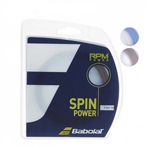 바볼랏 RPM 파워 12M 테니스스트링, 1.30mm(16), 블루