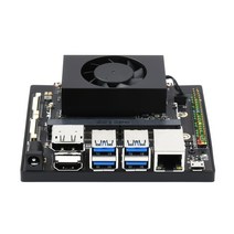 Waveshare Jetson TX2 NX 개발 키트 딥 러닝 및 에지 컴퓨팅 더 나은 성능을 위한 캐리어 보드, 01 EU Power Plug