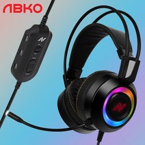 앱코 ABKONCORE CH60 리얼 7.1 게이밍 유선헤드셋, 1