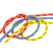 암벽등반용품 클라이밍P54-8mm 야외 등반 암벽 장비 보조/안전/속도 드롭/구명 로프/암벽 로프 안전 내리막, 01 3 m Random Color