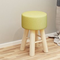 원목 화장대 의자 스툴 침실 간이 미니 홈테리어 인테리어 보조 디자인, 말차(높이42cm)