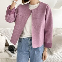 [조아맘] 먼슬리 노카라 울 자켓
