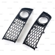 X-CAR 앞 범퍼 사이드 안개 라이트 그릴 메쉬 허니 콤 헥스 왼쪽 오른쪽 아우디 A4 B6 2001-2005 8E0807681 8E0807682, 1Pair