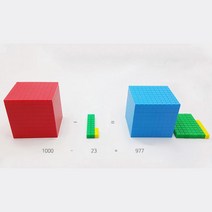 초3 자릿값 입체적 수연산 모형 큐브 뺄셈 공부방 수세기교구 묶음수 3학년