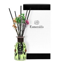에스메랄다 디퓨저 300ml 감성선물 답례품 플라워 생화 안개꽃 선물세트 디퓨저, 라임 앤바질_에디션 1set
