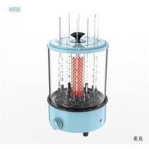 양꼬치기계 닭꼬치기계 가정용 전기 오븐 케밥 기계 다기능 자동 회전 실내 무연 바베큐 220V전기 그릴 amp 번철 AliExpress, 파란+UK