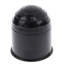 유니버설 50MM 트레일러 액세서리 블랙 실버 자동차 견인 바 볼 커버 캡 히치 캐러밴 트레일 토우볼 스타일링, [01] 1, 01 silvery