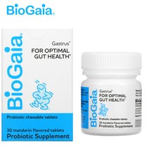 바이오가이아 가스트러스 포 optimal 헬스 프로바이오틱스 만다린 맛 30타블렛