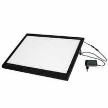 아크릴팜 라이트박스A3 (LED-BA3) BLACK 형광 미니네온보드 LED 인테리어네온보드 광고 네온 네온보드판