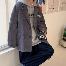 캐주얼 패치 코듀로이 와플 루즈핏 자켓 MK952