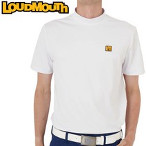 【2개 이상 구입 시 10% off 쿠폰 대상~12/11】라우드 마우스 2022 남성 흡한 속건 접촉 냉감 모크넥 반팔 셔츠 White 화이트 762600(999)【메일편 발송】【