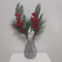 크리스마스 장식조화 소나무 열매 솔잎 꽃꽃이 열매조화 인조꽃