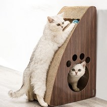 펫츠몬 고양이 눕기 편한 타원형 스크래쳐 특대형, 혼합색상, 1개