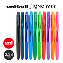 유니 시그노 RT1 볼펜 0.38mm, 레드, 1개