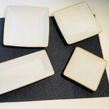 새솜 도자기 빈티지 접시모음, 1개, 사각찬기-중