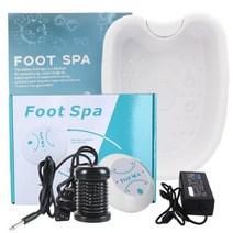 detox lonic 발 마사지 전기 pressotherapy 발 스파 목욕 기계 clean mssage for feet array aqua relax pressotherapy, 원래 세면대와 함께, 나는 플러그