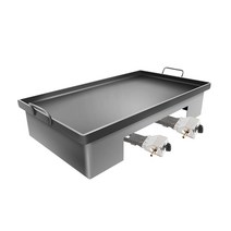 호떡기계 호떡판 전기팬 업소용 철판 구이 스토브, 50x40X0.8CM 두꺼운 4면 높이 + 단일 스토브