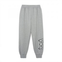 (국내매장 정품) MLB 베이직 빅로고 조거팬츠 BOS (Melange Grey)