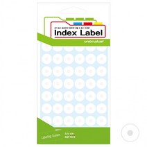 링 스티커 14mm 백색 13 매입 사무 견출지 라벨 네임