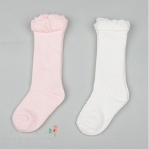 꼼지 [꼼지] V스칼렛 반장(1족) 아동양말/유아양말/니삭스/프릴반장/여아/어린이/반양말