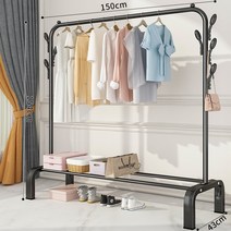 심플 철재 스탠드 미니 행거 소형 긴옷 기숙사 옷가게 코트랙 옷걸이, B