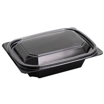 반찬용기 검정 390ml GD-003, 50개, 1개